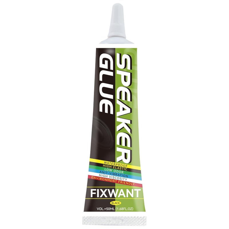 FIXWANT Loud Speaker Repair Glue Foam Side Dust Cap Rubber Edge Cone Basin Strong Adhesive 50ML/1.68 fl.oz (1) - Image 1